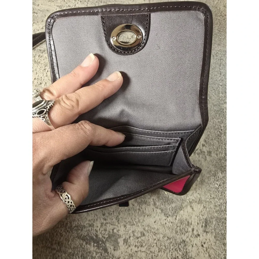 COACH Legacy Colorblock MINI Crossbody in SVFXM SV/Fuchsia Pink Multicolor 48022
